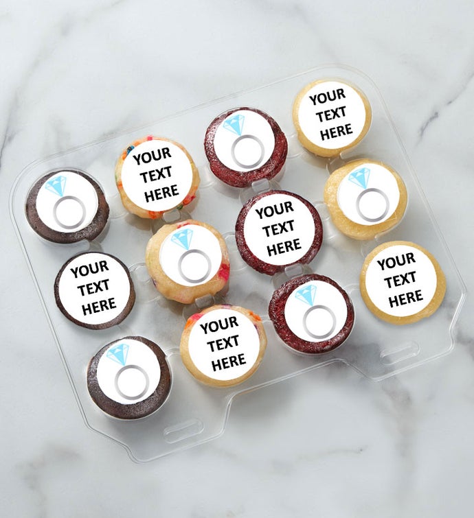 12-24 Mini Wedding Ring Cupcakes
